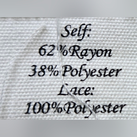 Light Blue Boho Blouse w/ Lace Detail & Adjustable Spaghetti Straps- Size M - Picture 4 of 4